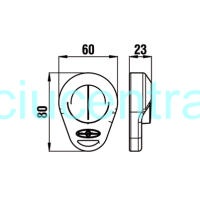 Kompasas MIZAR mėlynos spalvos Kompasas MIZAR mėlynos spalvos